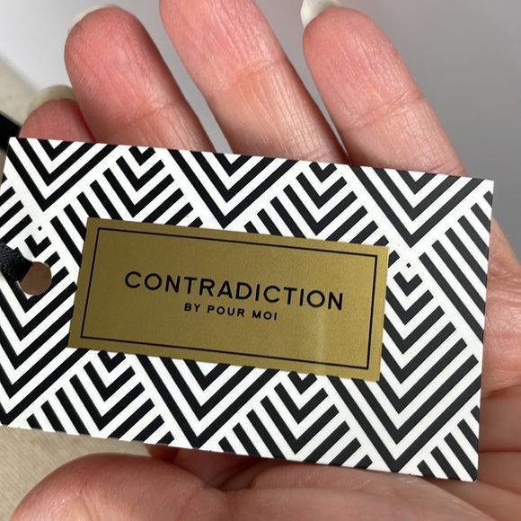 NWT Contradiction Pour Moi Black & Wine Hook Up Underwire Bra - Size 32D - Picture 13 of 15